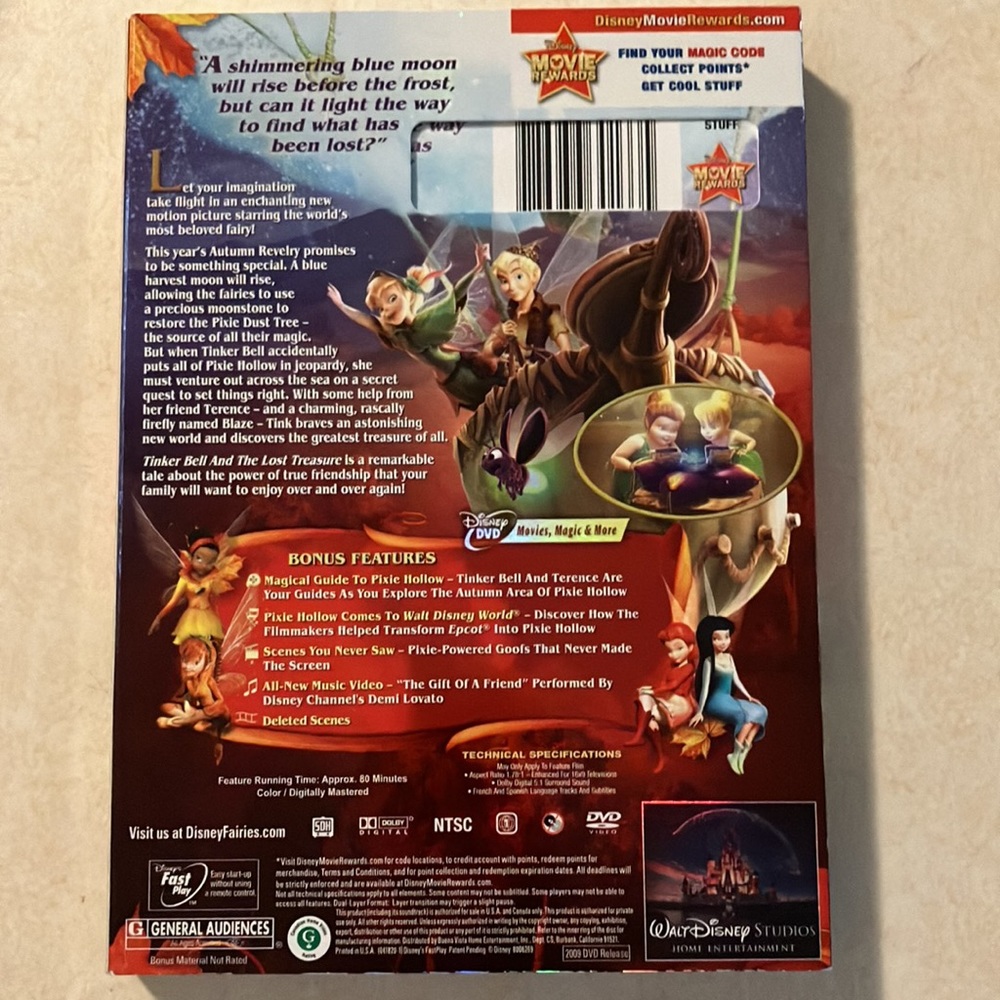 DVD Disney Tinkerbell and the Lost Treasure - Picture 6 of 7